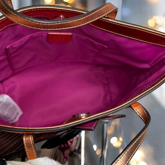 Gucci Orange and Purple Tote Bag - Picture 14 of 14